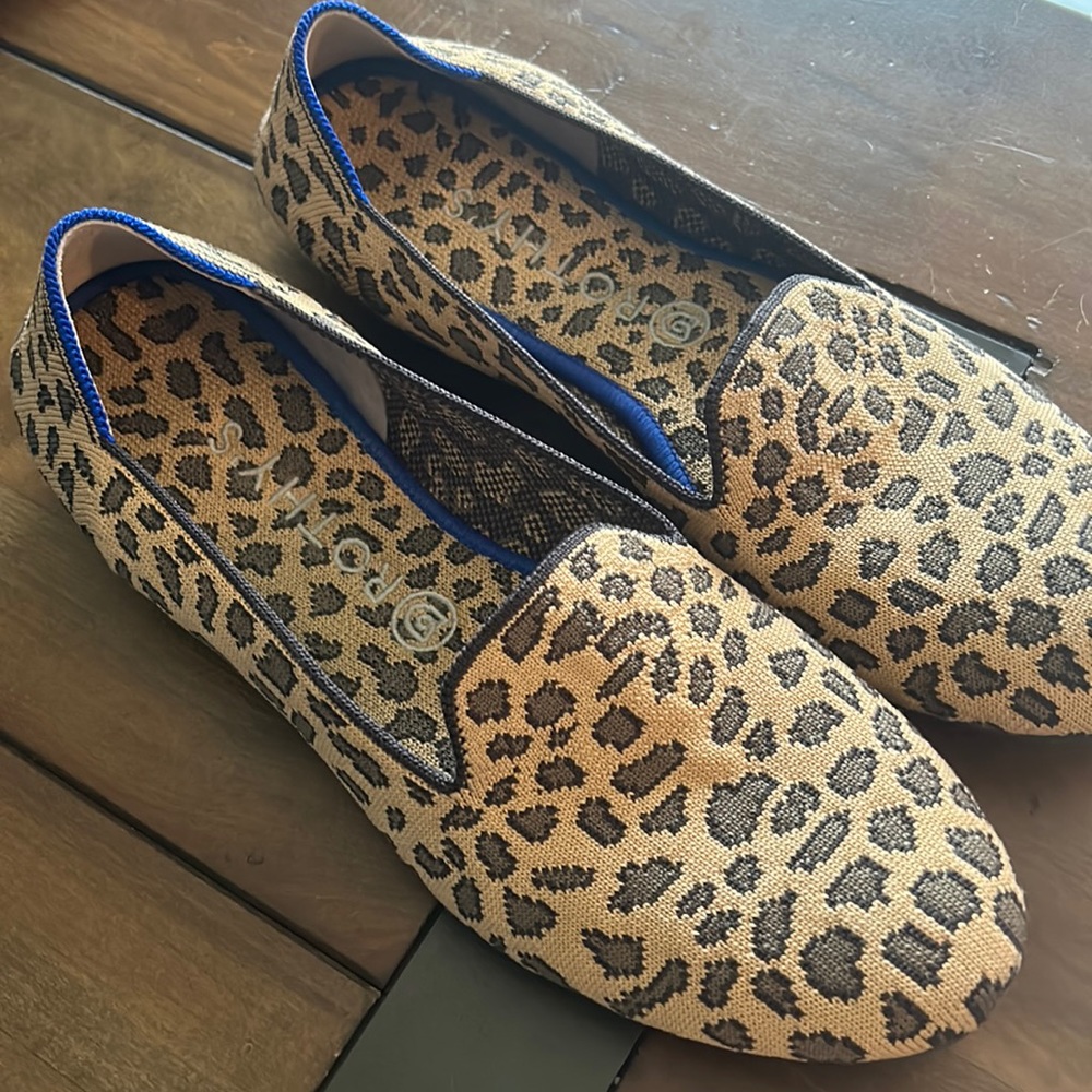 Rothy’s size 10 leopard loafers